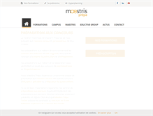 Tablet Screenshot of maestris-prepa.com